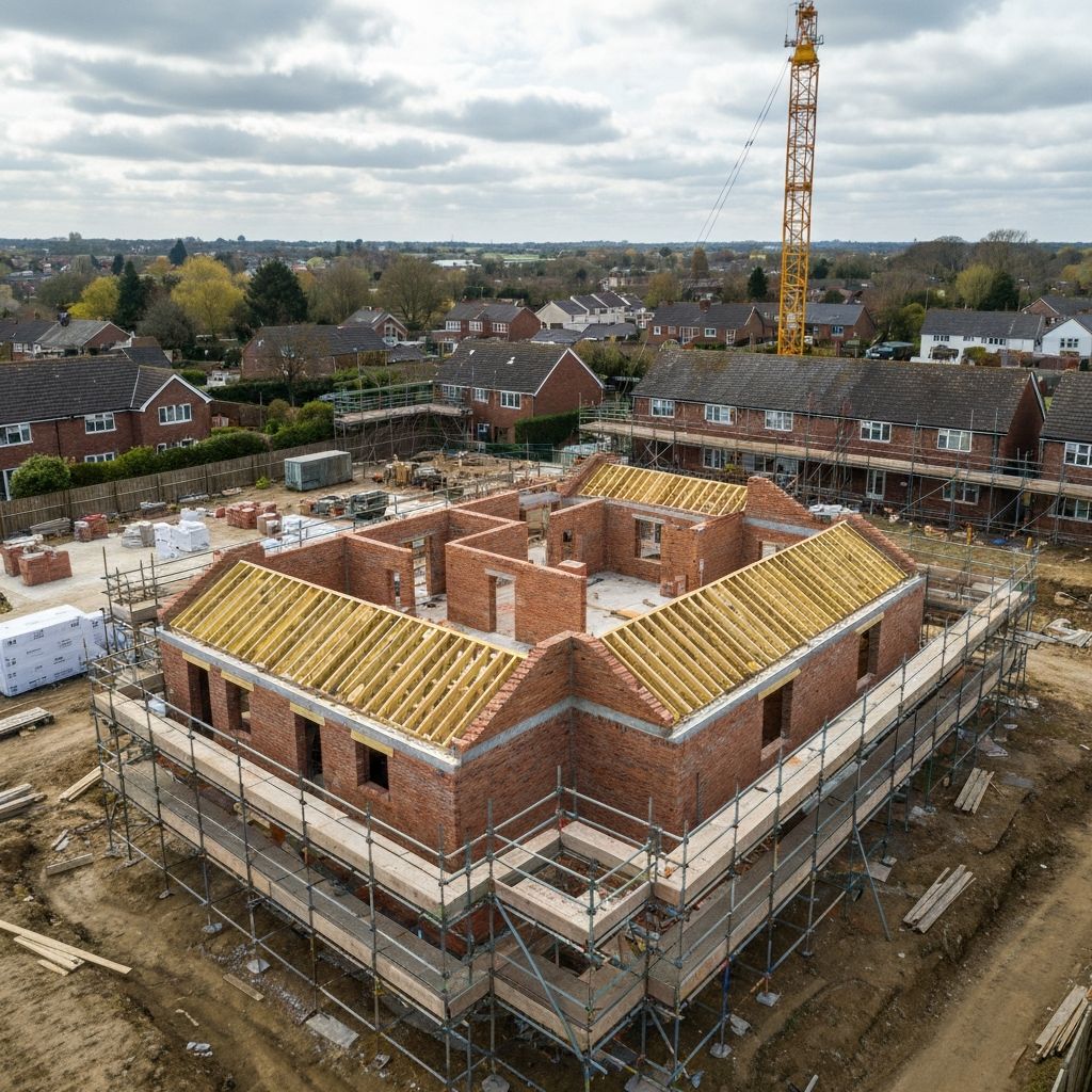 Truebond building services — residential site in Derby
