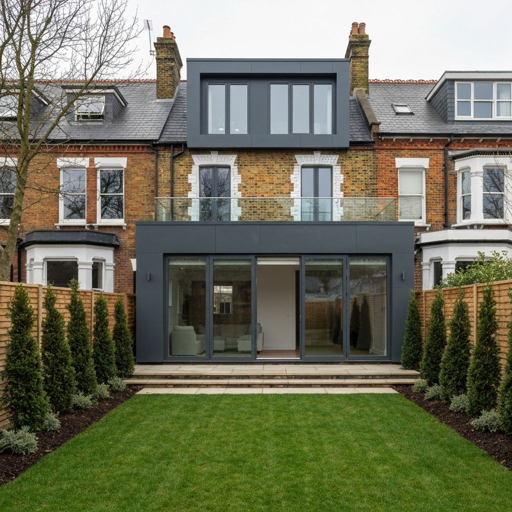 Modern brick house extension in Derby